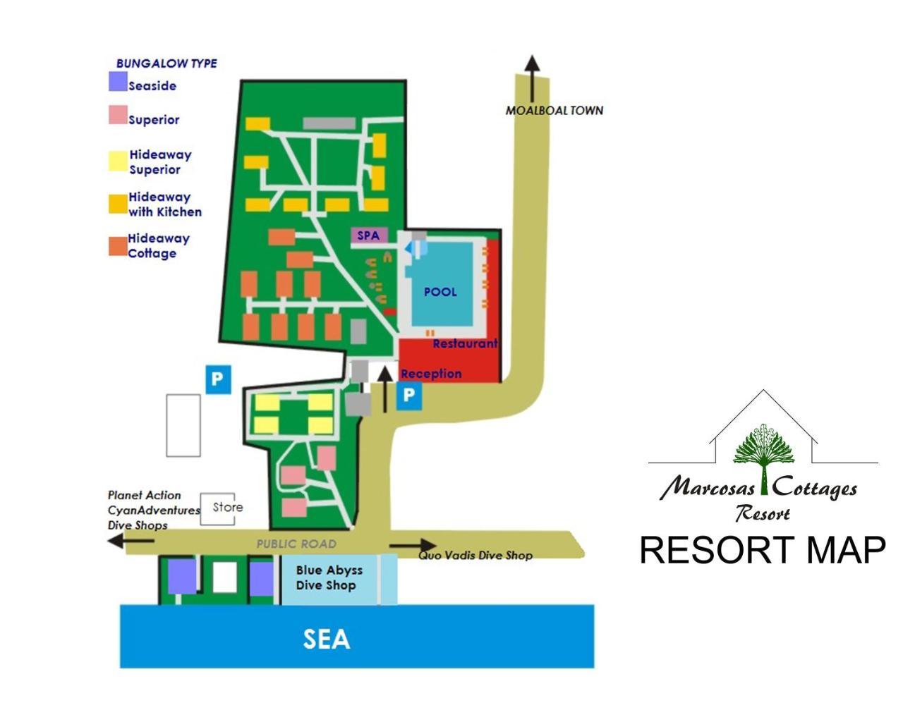 Marcosas Cottages Resort Moalboal Zewnętrze zdjęcie